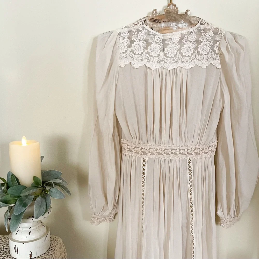 NWT Spell Le Gauze Lace Duster